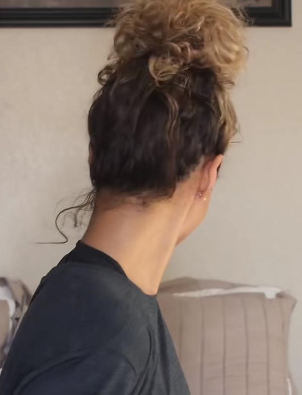 Updo Hairstyles For Naturally Curly Hair Back View