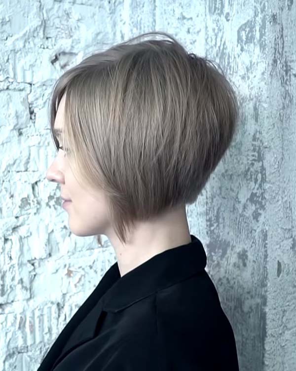 Very Short Inverted Bob Hairstyles For Thin Hair