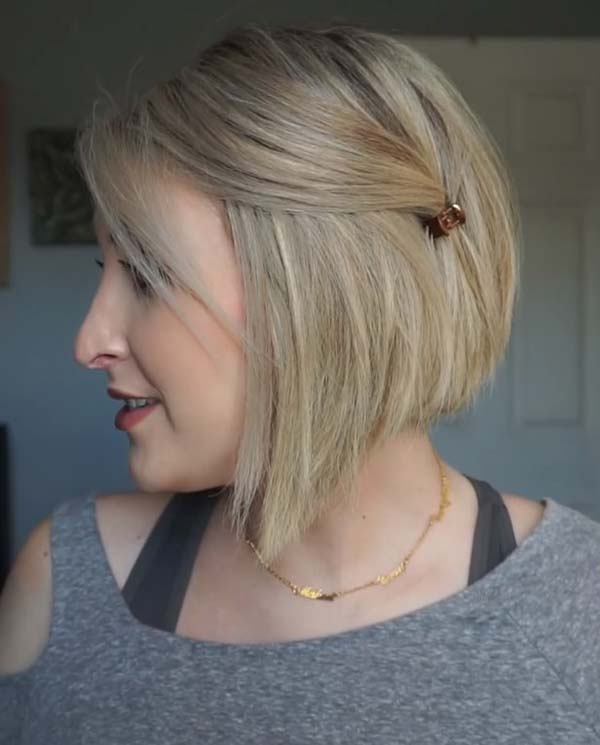 Easy Short Bob Hairstyles For Older Women With Updo
