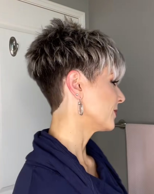 Easy Short Pixie Hairstyles For Women With Bangs Undercut