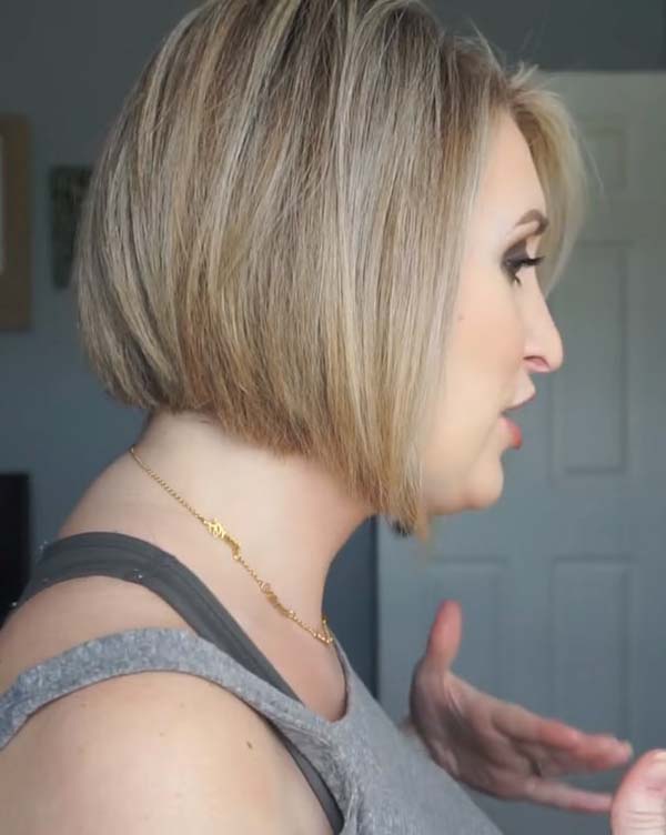 Short Stacked Bob Hairstyles for Older Women