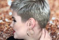 Super Short Hairstyles for Older Women with Side Cut
