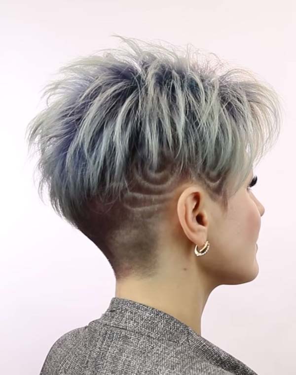 Funky Short Hairstyles For Women With Undercut