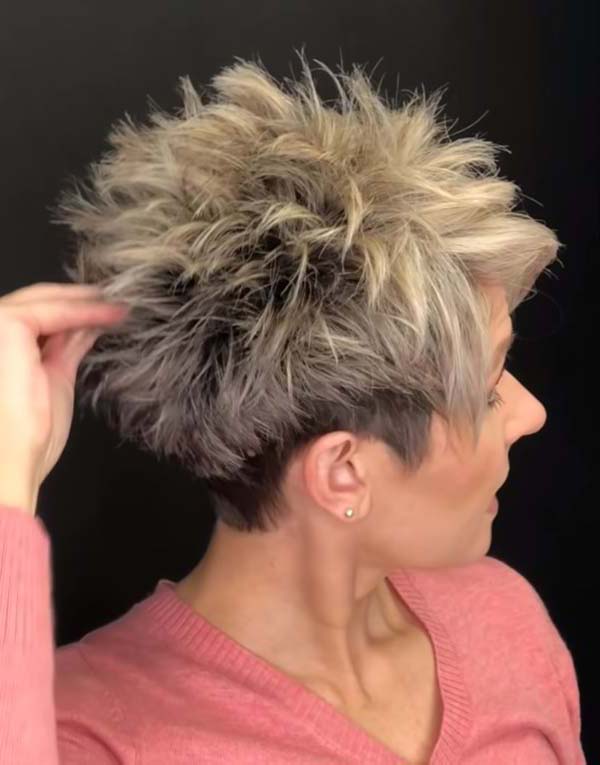 Quick Short Spiky Hairstyles For Mature Women