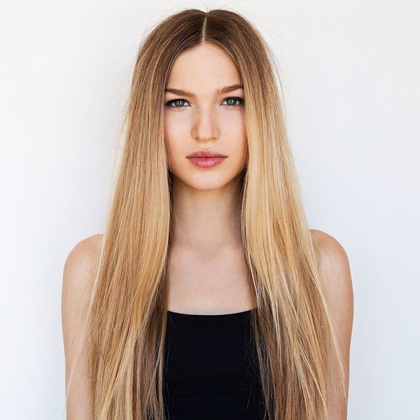 middle part - Hairstyles for Women with Long Faces
