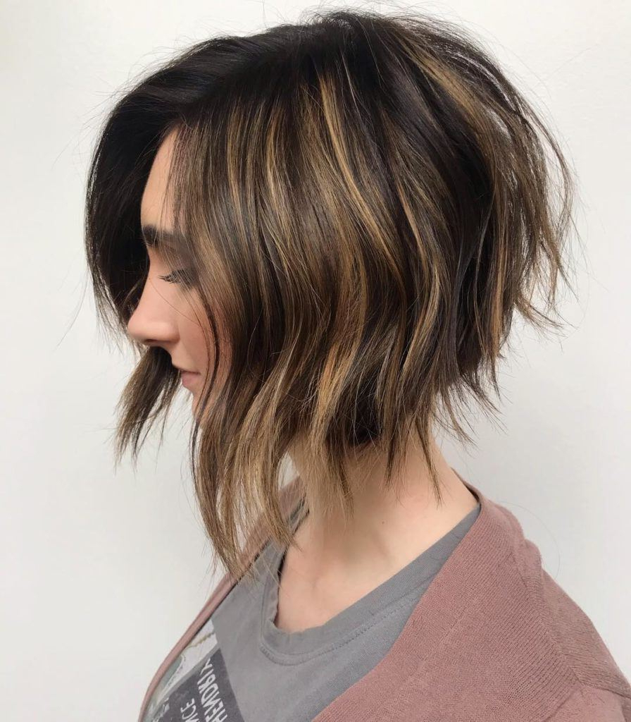 Newest Wispy Layered Hairstyles In Spicy Color Within 20 Hot Graduated Bob Styles For Women Of All Ages