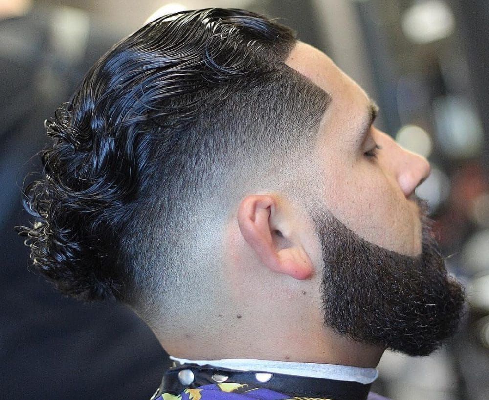 slicked back curls - Hairstyles For Men With Curly Hair